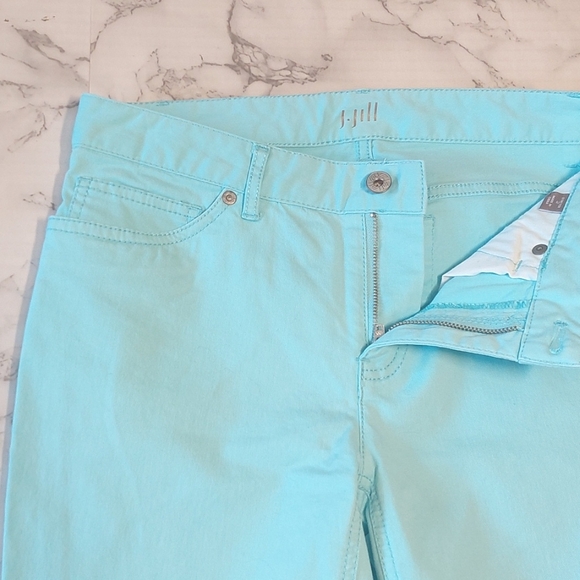 J Jill aqua Authentic Fit crop jeans, Size 2 - Picture 4 of 6